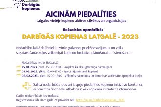 Iespēja pieteikties tiešsaistes apmācībām “Darbīgās kopienas Latgalē – 2023”