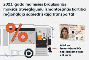 2023. gadā mainīsies braukšanas maksas atvieglojumu izmantošanas kārtība reģionālajā sabiedriskajā transportā!